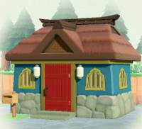 ACNH - Japanese Blue Castle Exterior