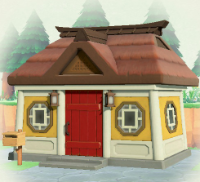 ACNH - Japanese Yellow and White Asian Siding