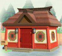 ACNH - Japanese White and Red Asian Siding