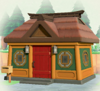 ACNH - Japanese Green and Brown Asian Siding