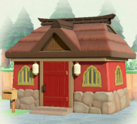 ACNH - Japanese Red Castle Exterior