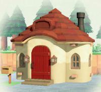 ACNH - Cottage White Two-Tone Exterior