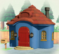 ACNH - Cottage Blue Stucco Exterior