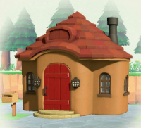 ACNH - Cottage Brown Stucco Exterior