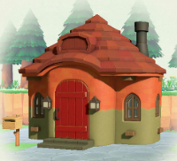 ACNH - Cottage Orange Two-Tone Exterior