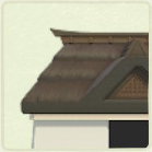 ACNH - Japanese Dark Brown Thatch Roof