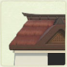 ACNH - Japanese Reddish Brown Thatch Roof