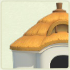 ACNH - Cottage Golden Brown Thatch Roof