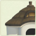 ACNH - Cottage Walnut Brown Thatch Roof