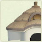 ACNH - Cottage Gray Thatch Roof