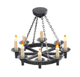 The Silver version of Candle Chandelier