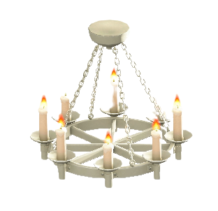 The White version of Candle Chandelier