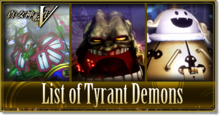 List of Tyrant Demons