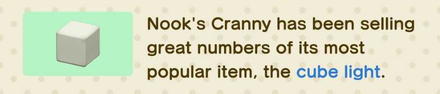 ACNH - Nooklink Your Newspaper Nooks Cranny Purchases