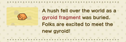 ACNH - Nooklink Your Newspaper Planted Gyroids