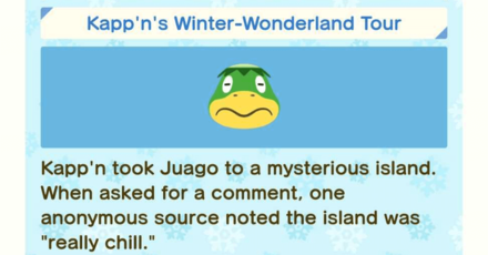 ACNH - Nooklink Your Newspaper Boat Journeys