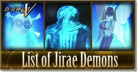 Shin Megami Tensei V SMT 5 - List of Jirae Demons