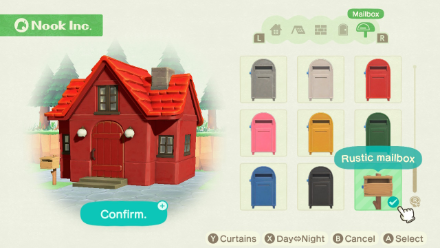 ACNH - Mailbox Options Menu