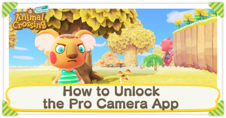 Animal Crossing: New Horizons (ACNH) - How to Unlock the Pro Camera App