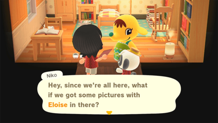 ACNH - Take a Photo of Eloise