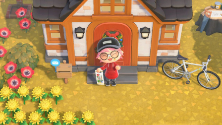 ACNH - Player holding Chitose Ame