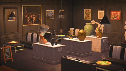 ACNH - Cafe Gallery Interior