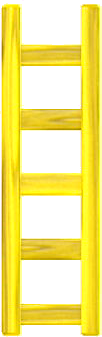 ACNH - Wooden ladder set-up kit Yellow