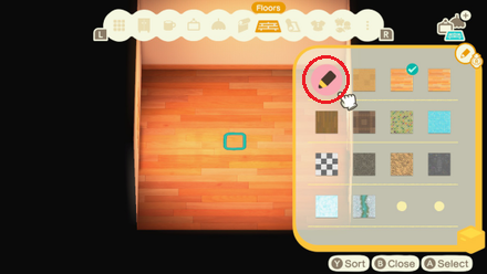 ACNH - Click on the Custom Design Icon Floor