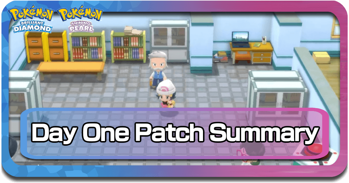 Pokemon BDSP Day One Patch