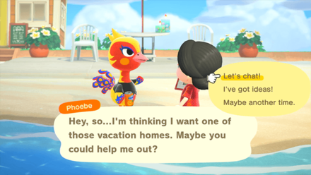 ACNH - Go to Work and Talk to a Client