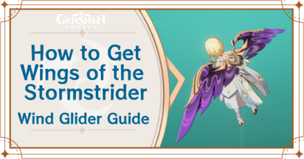 Genshin Impact - How to Get Wings of the Stormstrider Wind Glider