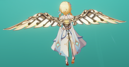 Genshin - Wings of Shimmering Galaxy Wind Glider Showcase