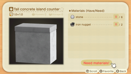 Tall Concrete Island Counter Image