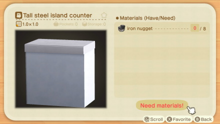 Tall Steel Island Counter Image