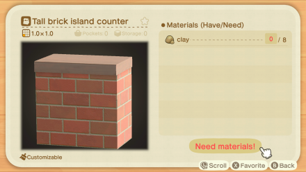 Tall Brick Island Counter Image