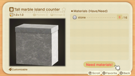 Low Marble Island Counter Image