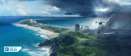 Kourou, French Guiana BF 2042 Map