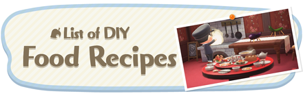 List of DIY Food Recipes Header