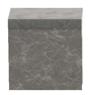 The Gray version of Tall Marble Island Counter