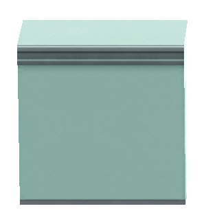 The Pale Blue version of Tall Simple Island Counter