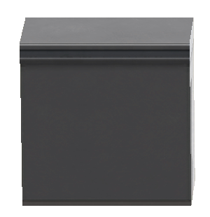 The Black version of Tall Simple Island Counter