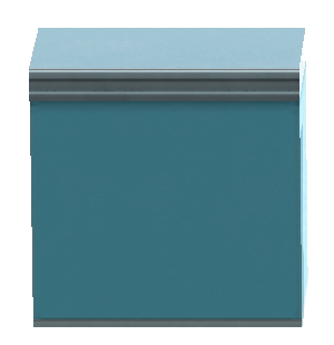 The Blue version of Tall Simple Island Counter