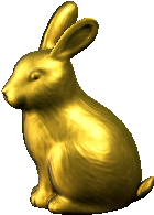 Golden Garden Bunny Image