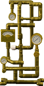 Golden Meter and Pipes Image