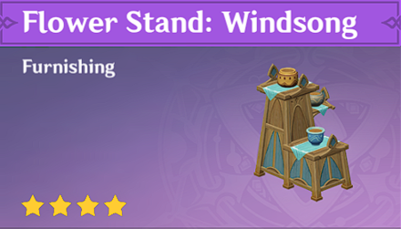 Genshin Impact - How to Get Flower Stand: Windsong Furnishing