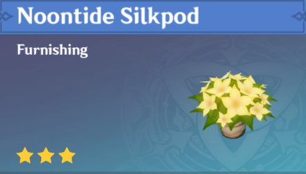 Genshin Impact - How to Get Noontide Silkpod Furnishing