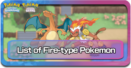 Fire Type Pokemon BDSP
