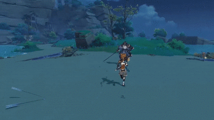 Genshin - Gorou - Elemental Skill Example