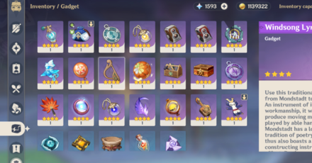 Genshin - Gadgets - Inventory Gadget