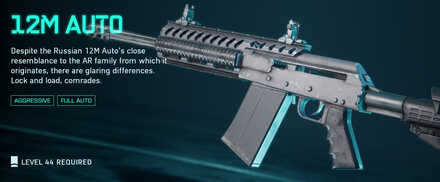 Battlefield 2042 - 12M Auto Weapon Info